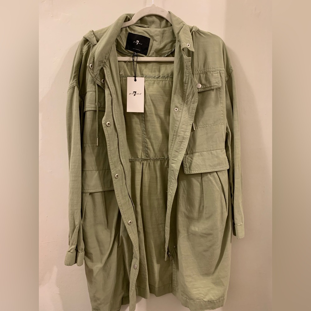 NWT 7 for all‎ mankind lightweight parka size Small